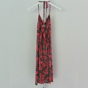 ROMEO & JULIET COUTURE BROWN CORAL FLORAL PRINT DRESS SIZE SMALL NWOTS!